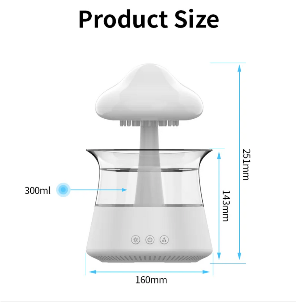 Cloud & Mushroom LED Aroma Diffuser Humidifier