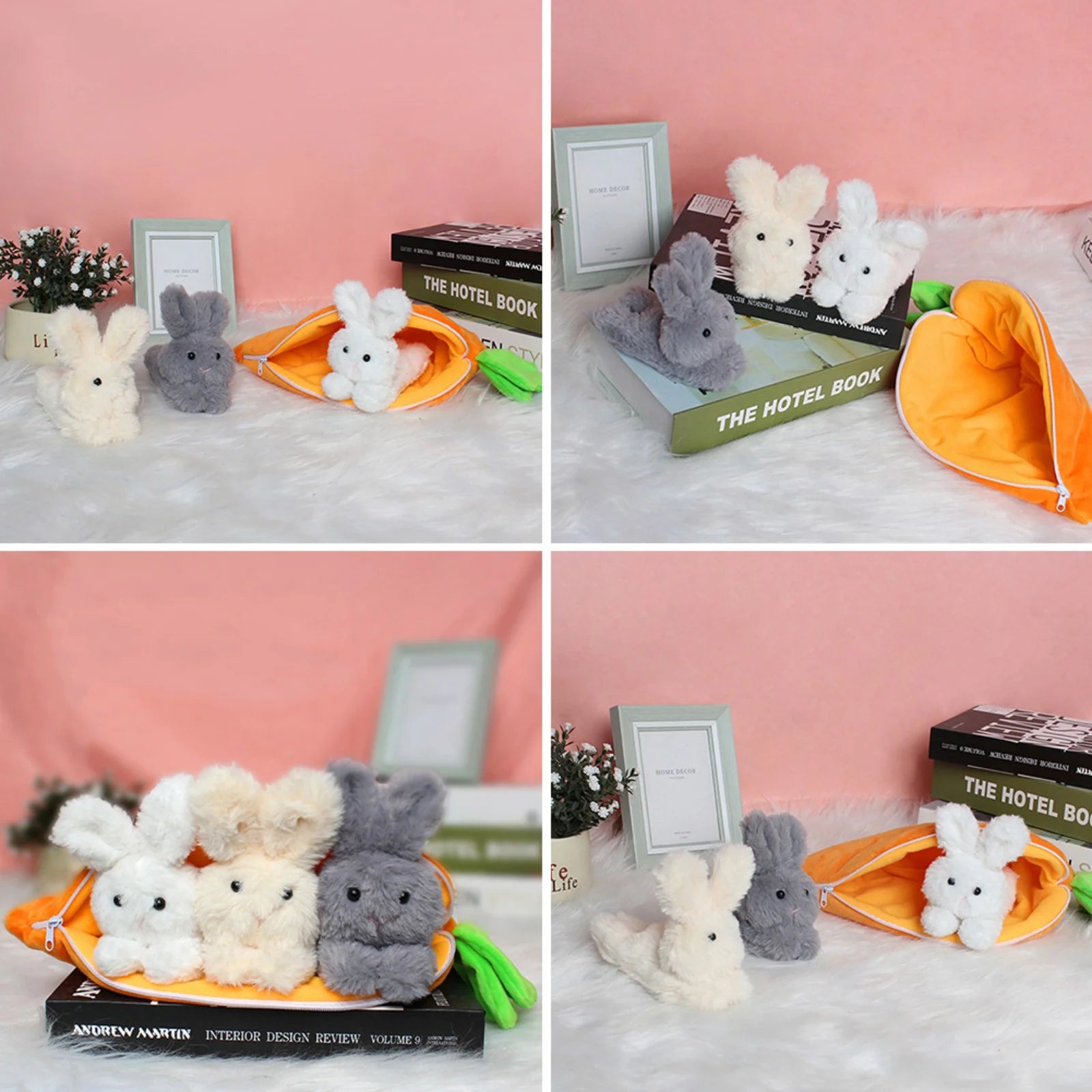 2PCS, Easter Bunny Wreath for Front Door,Easter Wreaths Artificial Easter Egg Rabbit Garland,Easter Decor,13.7X11.8Inch