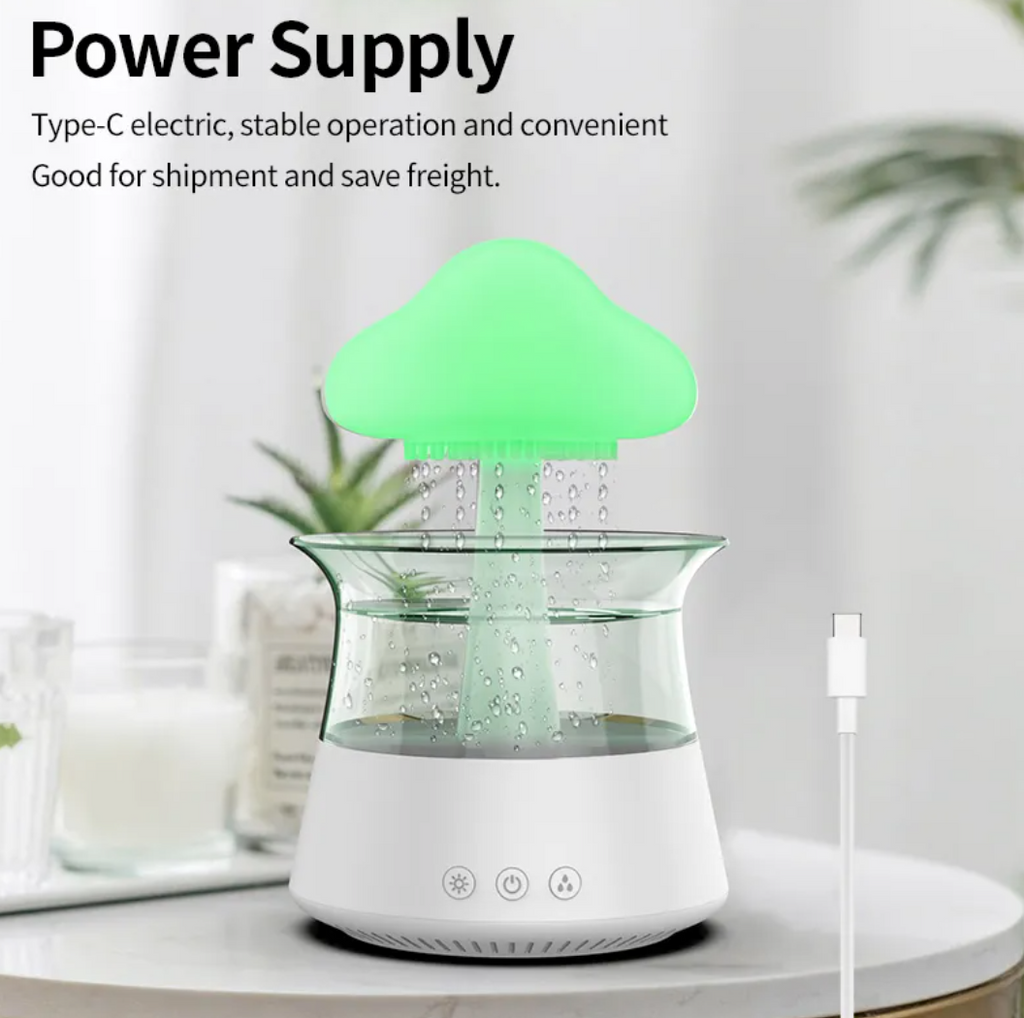Cloud & Mushroom LED Aroma Diffuser Humidifier
