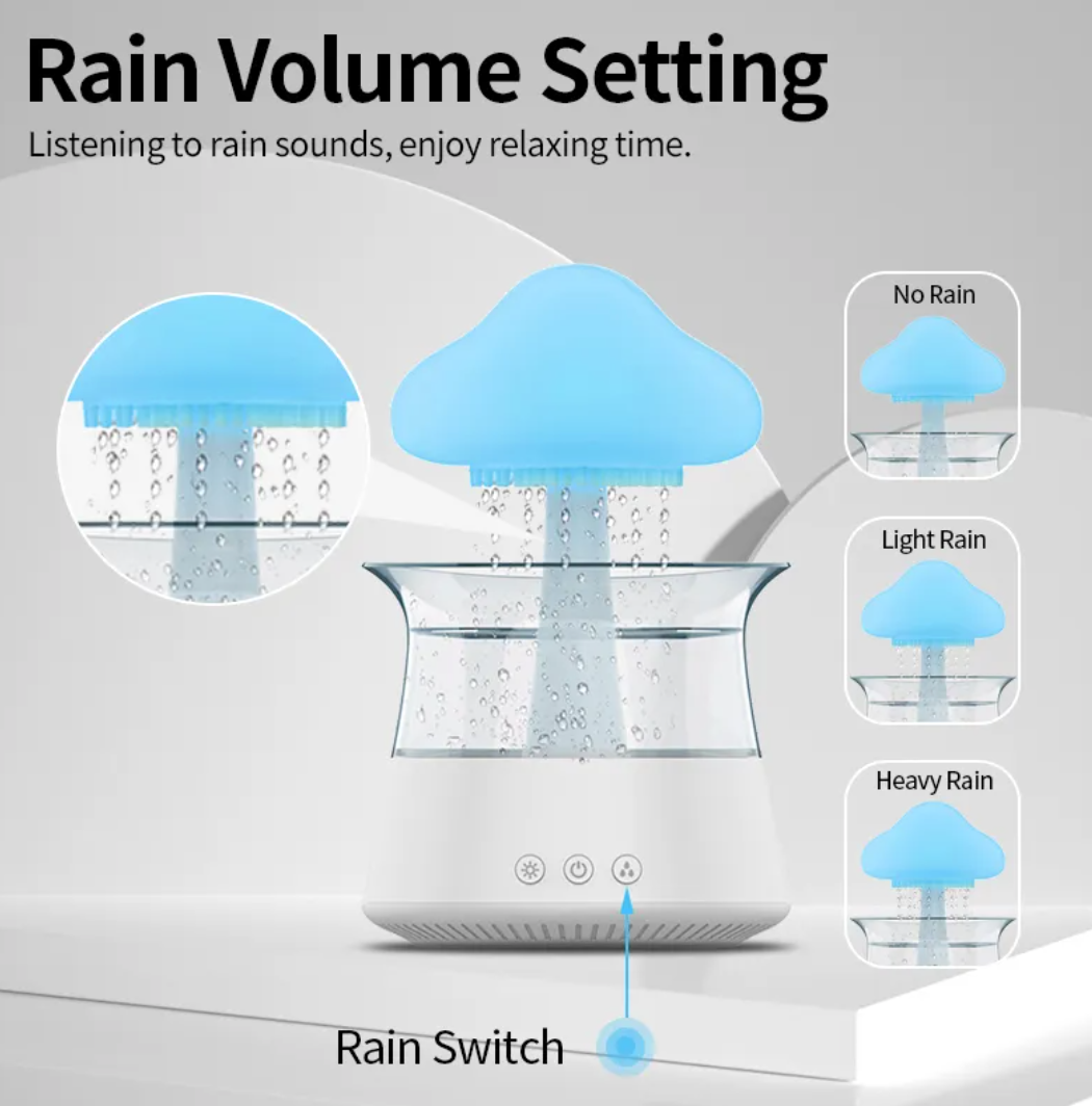 Cloud & Mushroom LED Aroma Diffuser Humidifier