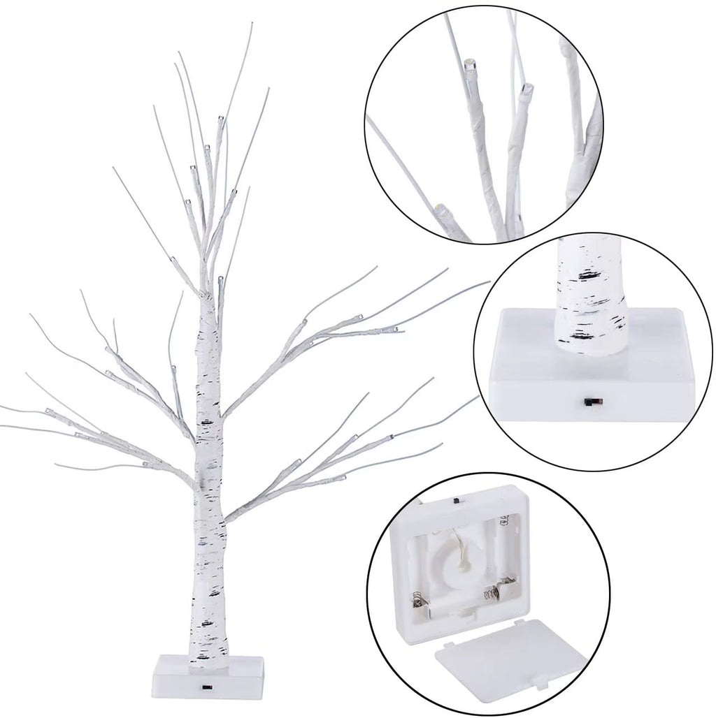 60Cm Easter LED Birch Light Tree Decorations for Home Table Easter Egg Ornament Hanging Organic Tree Happy Easter Party Supplies
